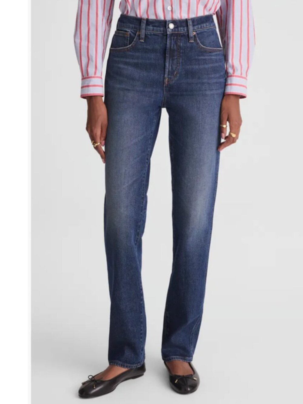 MADEWELL Jeans — Longline Straight — 27 Tall — Midnight Waters Wash